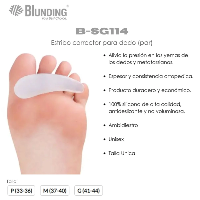 ESTRIBO CORRECTOR PARA DEDO (PAR)-BLUNDING - 3