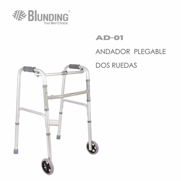 ANDADOR PLEGABLE DOS RUEDAS - BLUNDING - 1