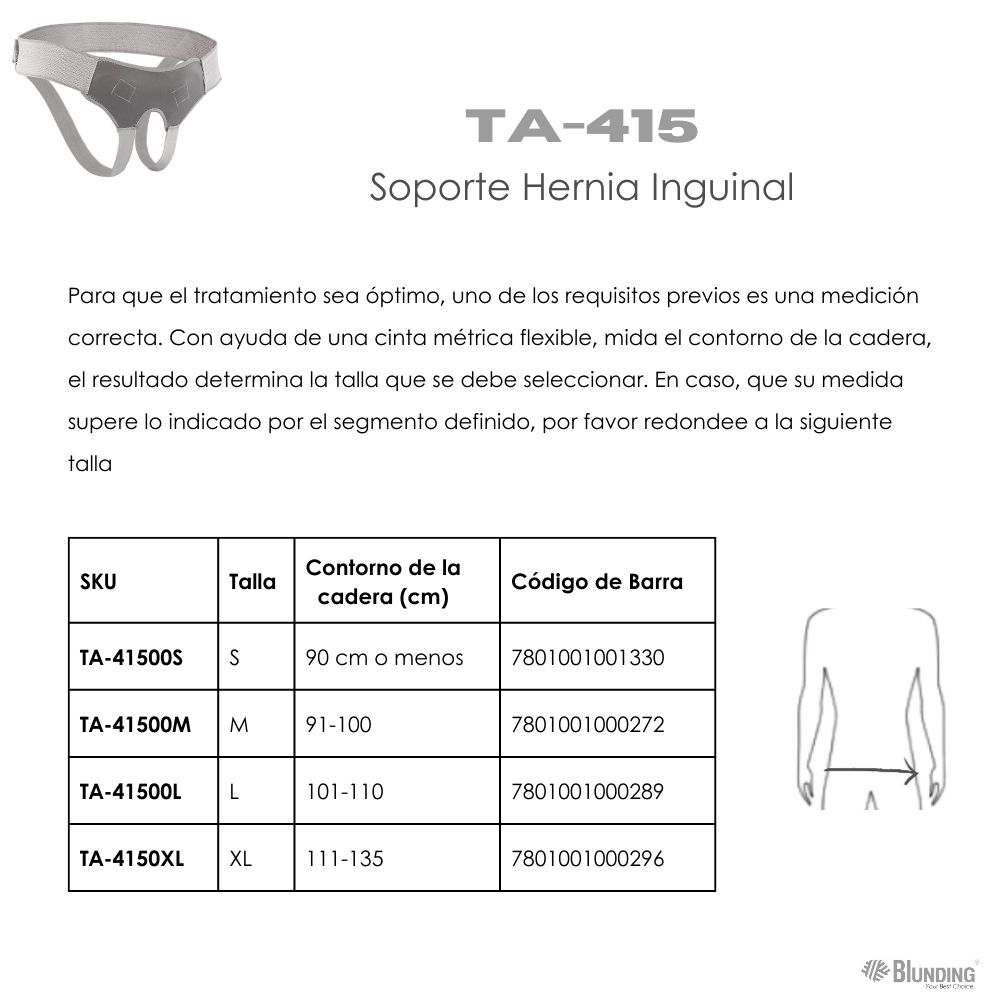 SOPORTE PARA HERNIA INGUINAL TALLA XL-BLUNDING - 3