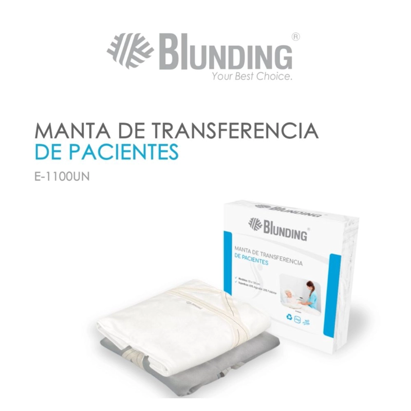 MANTA DE TRANSFERENCIA DE PACIENTES COLOR GRIS - 4