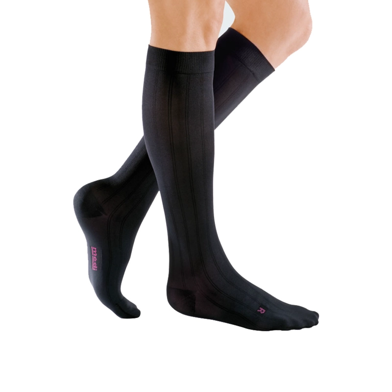 CALCETINES DE COMPRESION MEDIVEN PARA HOMBRE CLASE 1, AZUL TALLA III-MEDI - 1