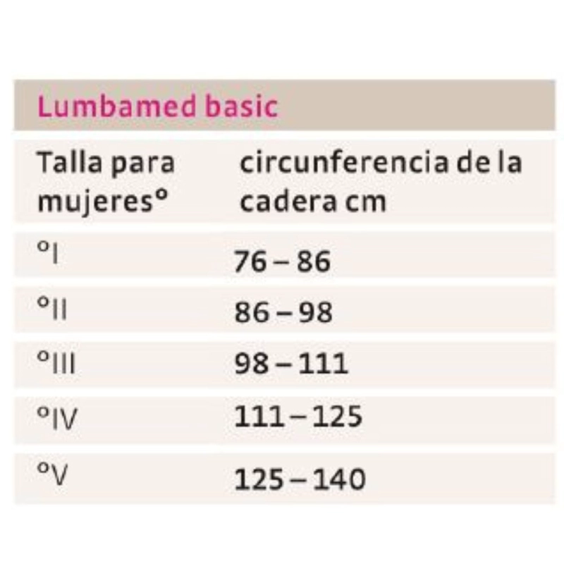 FAJA LUMBAR LUMBAMED BASIC PARA MUJER - TALLA I-BLUNDING - 2
