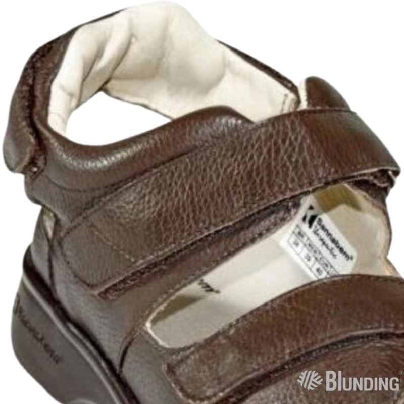 SANDALIA PARA DIABETICO -COLOR MARRON-TALLA 35-BLUNDING - 2