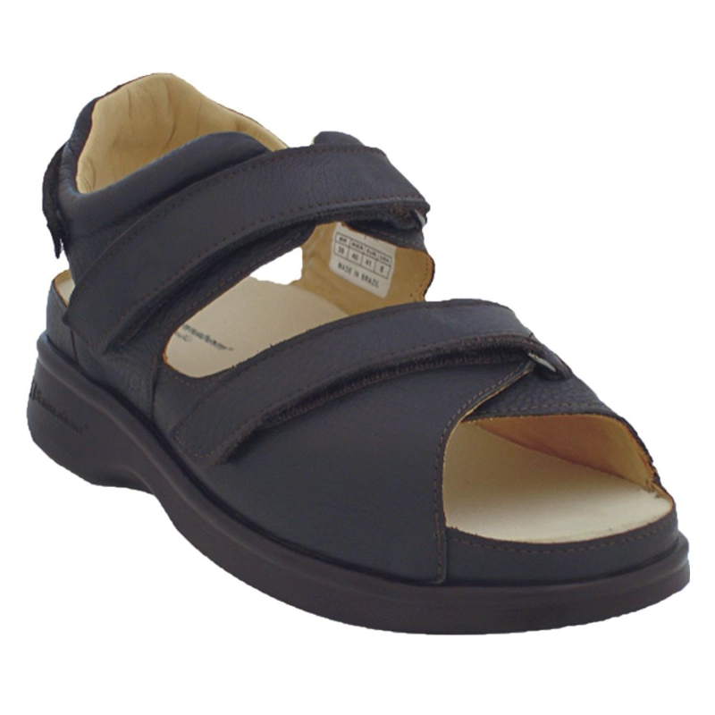SANDALIA PARA DIABETICO COLOR NEGRO-TALLA 46-SANNABEM - 1