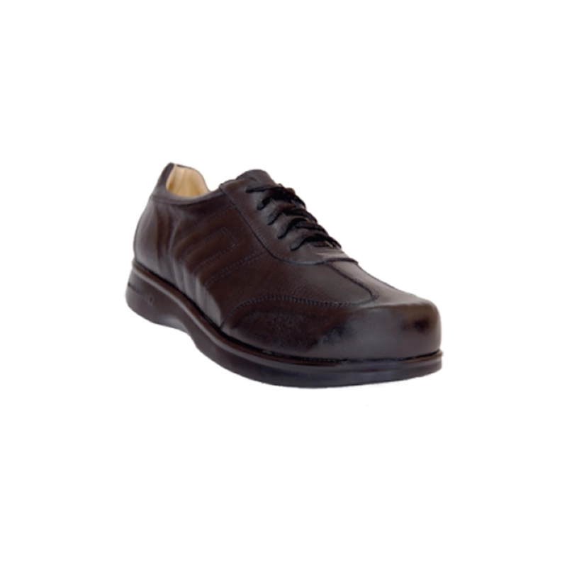 ZAPATO DIABETICO MARRON CON CIERRE CORDON -TALLA 43-BLUNDING - 1