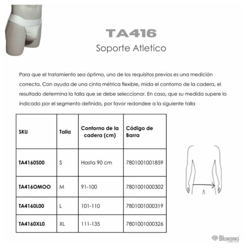 SOPORTE ATLE TICO -TALLA M-BLUNDING - 3