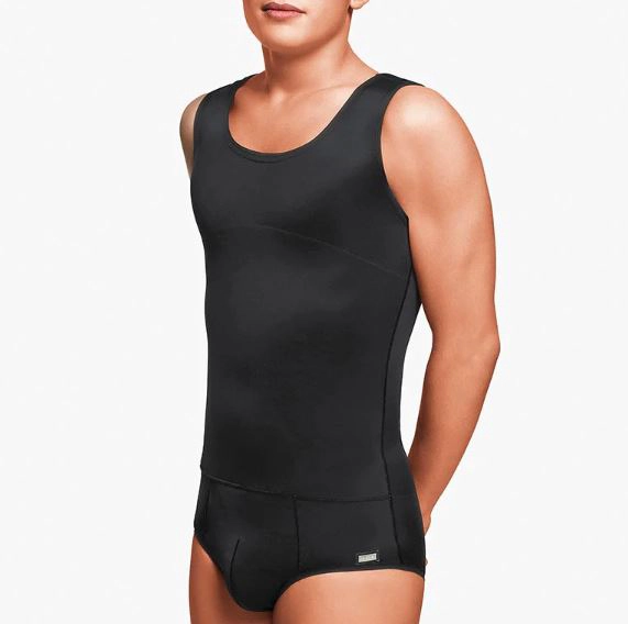 BODY HOMBRE POST CIRUGIA TORAX Y ADBDOMEN COLOR NEGRO TALLA 100-BLUNDING - 1