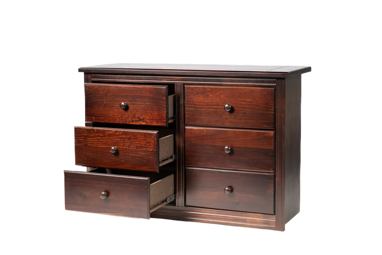 COMODA BERLIN MADERA CHOCOLATE 6 CAJONES - 3