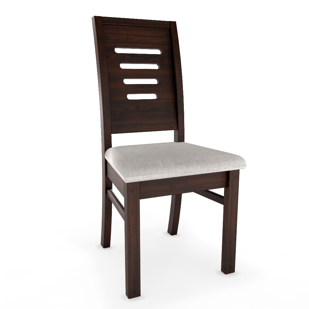 JUEGO DE COMEDOR ROMA 8 SILLAS CHOCOLATE MESA RECTANGULAR MADERA - 4