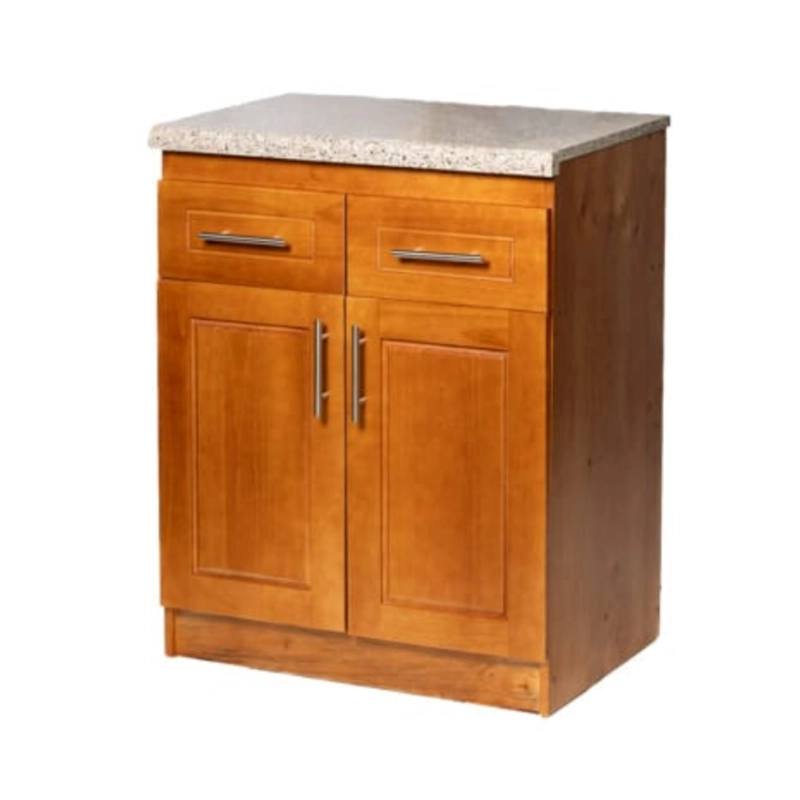 MUEBLE DE COCINA BERLIN MADERA NOGAL BASE 2 PUERTAS - 1
