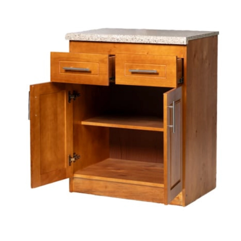 MUEBLE DE COCINA BERLIN MADERA NOGAL BASE 2 PUERTAS - 3