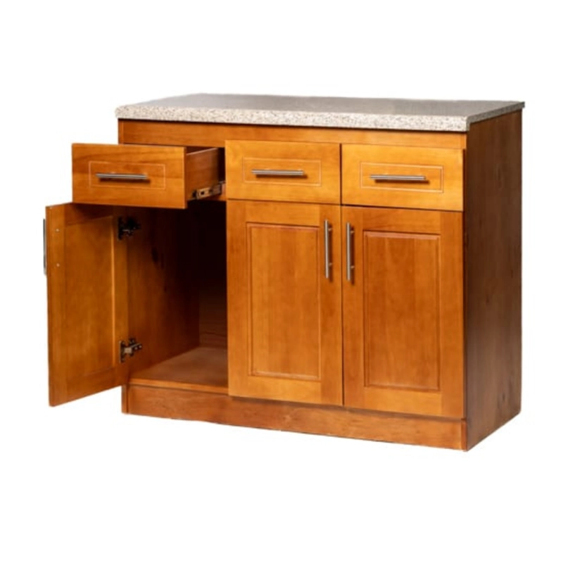 MUEBLE DE COCINA BERIN MADERA NOGAL BASE 3 PUERTAS - 3