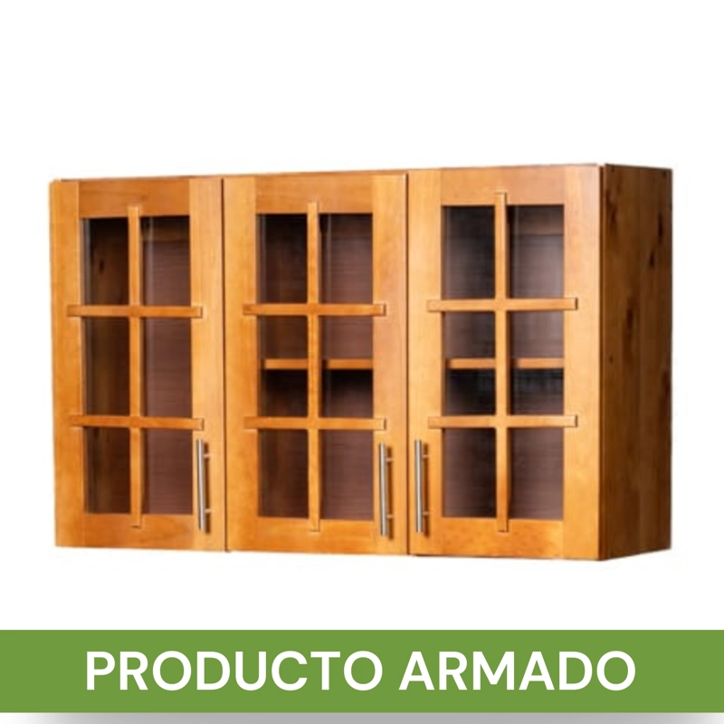 MUEBLE DE COCINA BERIN MADERA NOGAL ELEVACION 3 PUERTAS - 2