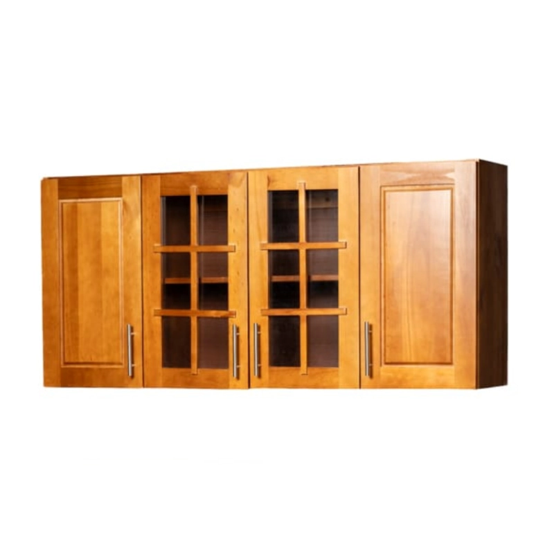 MUEBLE DE COCINA BERIN MADERA NOGAL ELEVACION 4 PUERTAS - 1