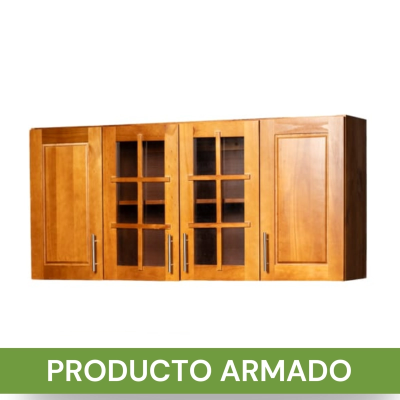 MUEBLE DE COCINA BERIN MADERA NOGAL ELEVACION 4 PUERTAS - 2
