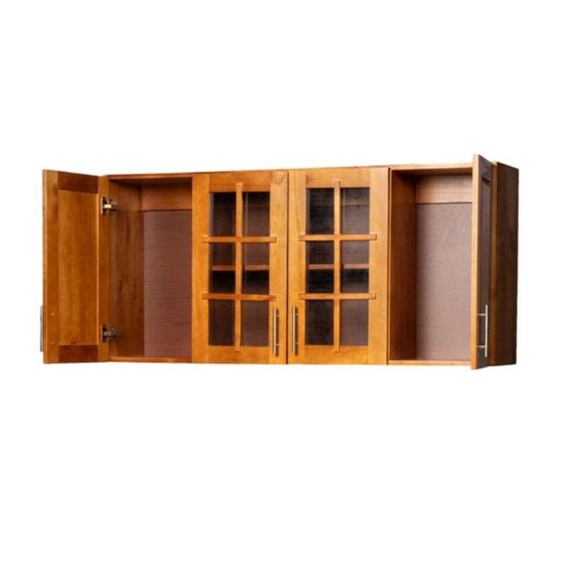 MUEBLE DE COCINA BERIN MADERA NOGAL ELEVACION 4 PUERTAS - 3