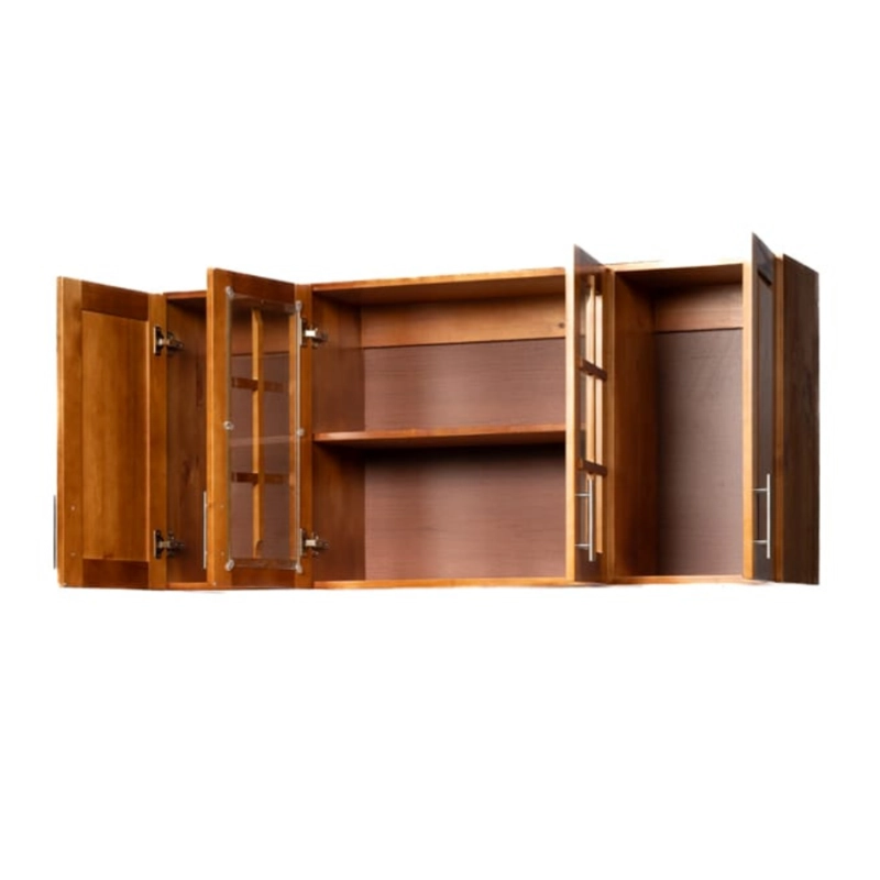 MUEBLE DE COCINA BERIN MADERA NOGAL ELEVACION 4 PUERTAS - 4