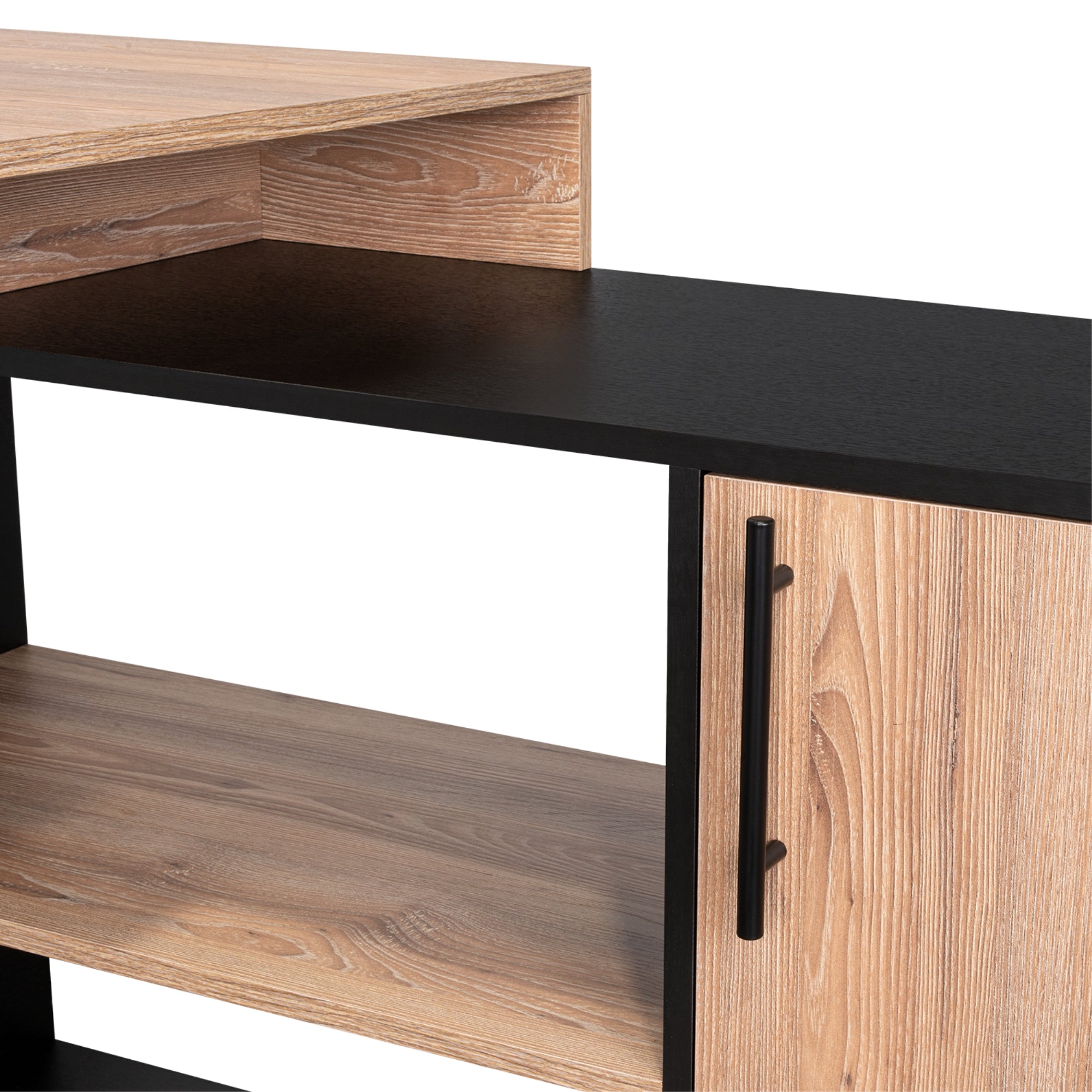 ESCRITORIO EN L BILBAO MIEL Y WENGUE 76,5X151,5X116,5 CM - 7