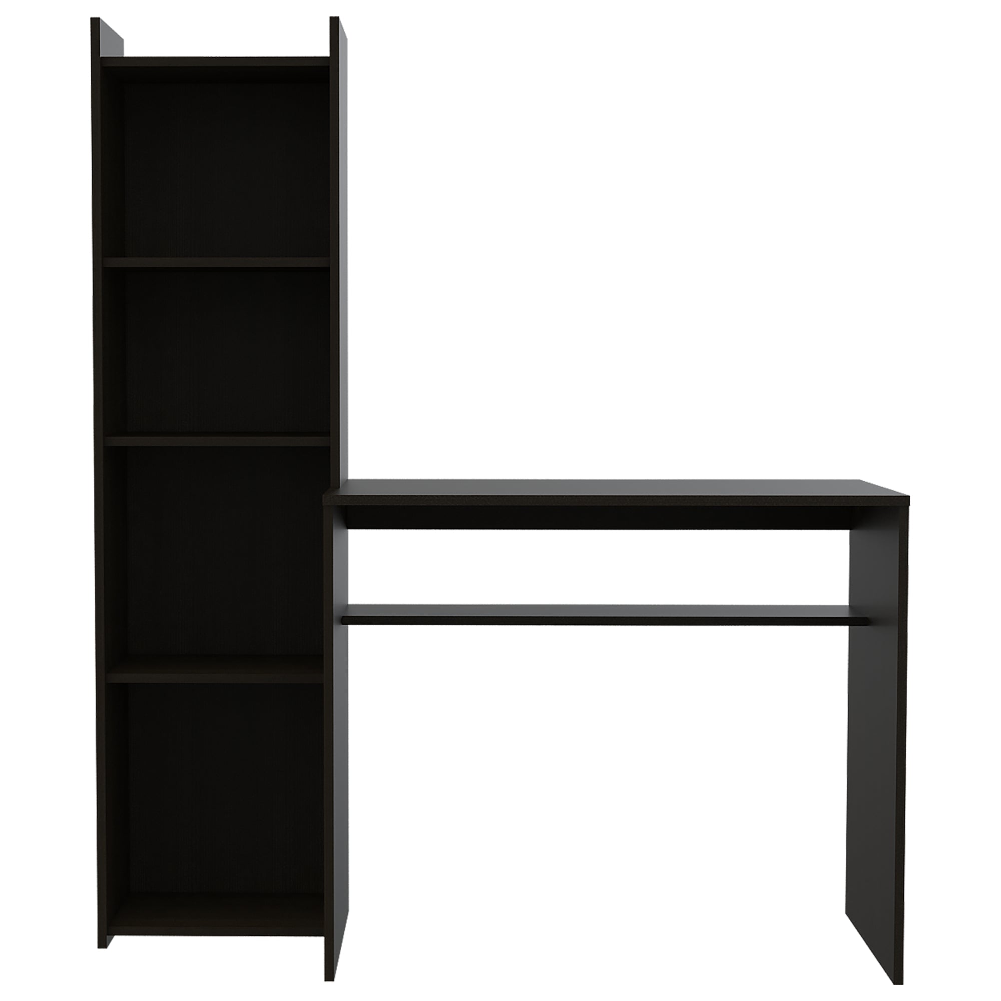 ESCRITORIO CON BIBLIOTECA NAPOLI WENGUE 150X127,1X50 CM - 6