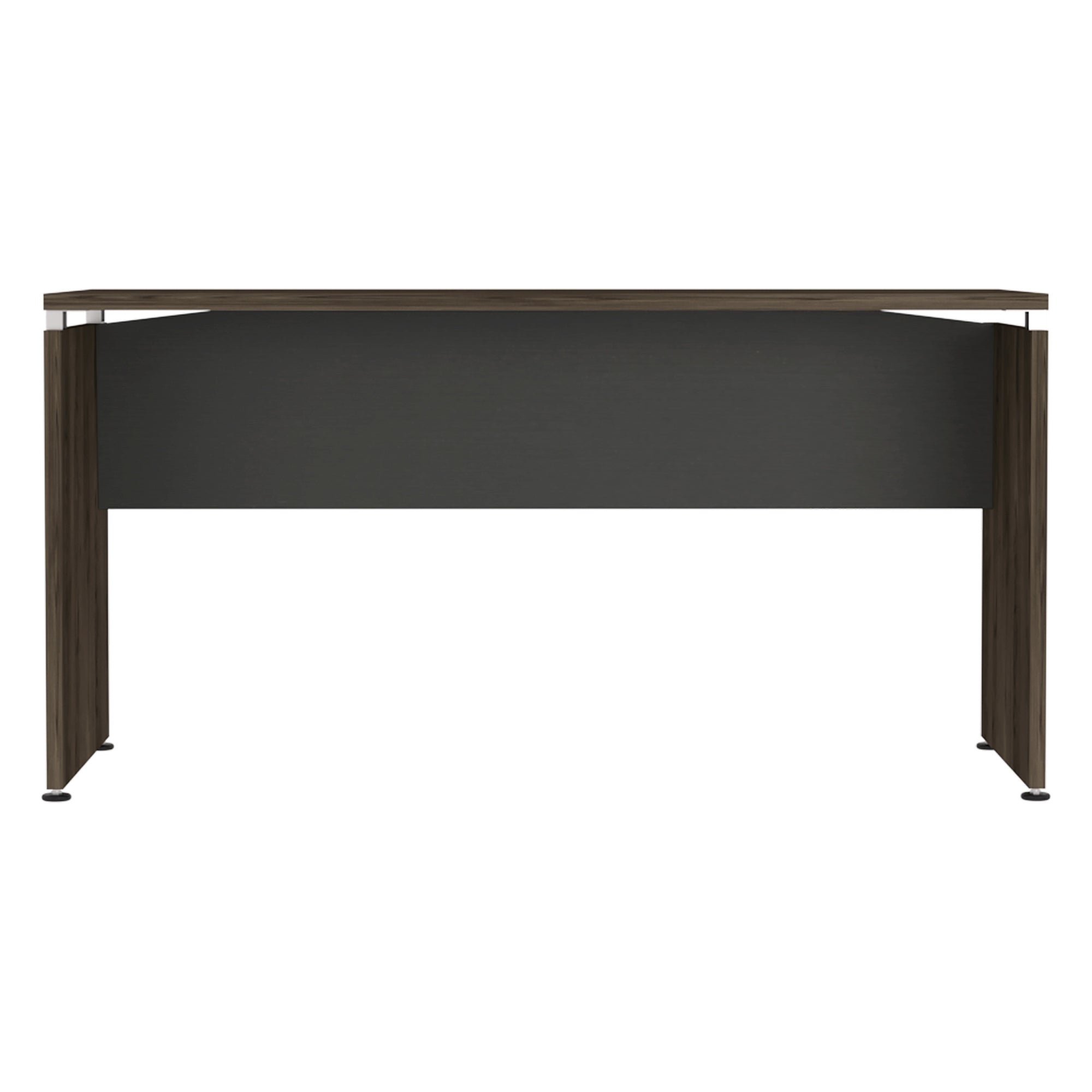 ESCRITORIO M-150 HOME OFFICE NEGRO Y COÑAC 75X60X150 CM - 6