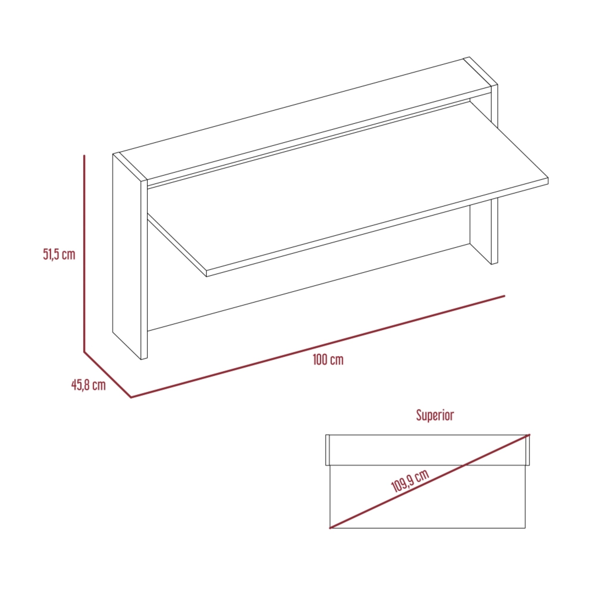 ESCRITORIO THE WALL ABATIBLE DUNA 51,5X100X45,8 CM - 4
