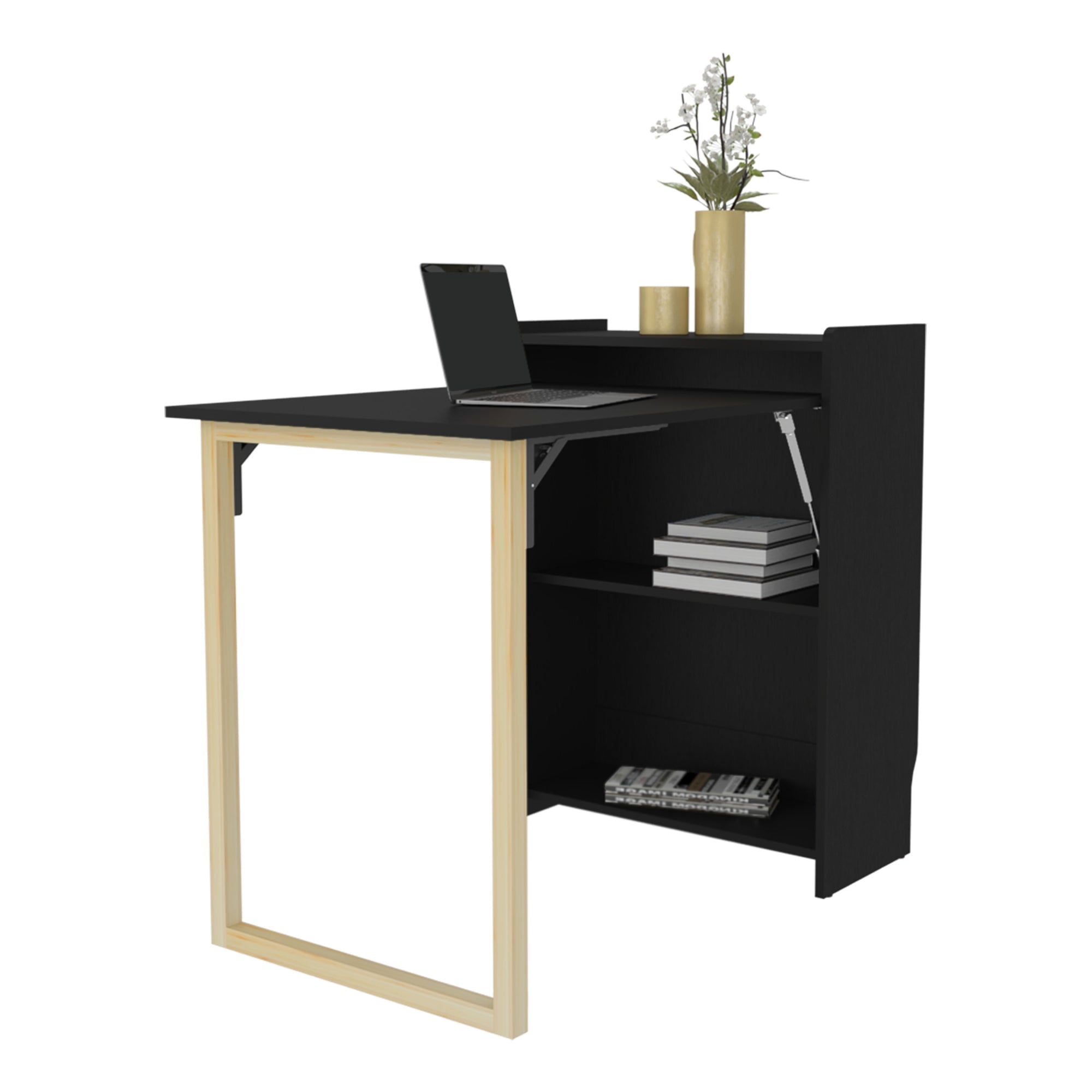 ESCRITORIO PLEGABLE LESLI WENGUE 85,6X101X63,6 CM - 1