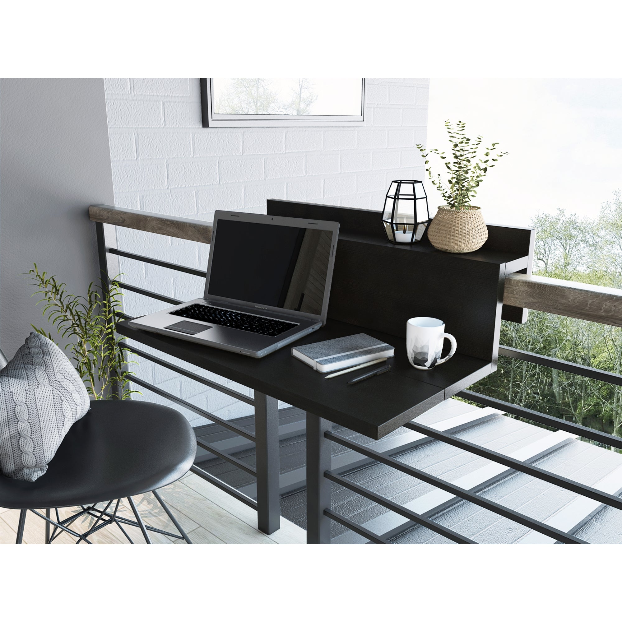 ESCRITORIO TERRAZA OFFICE WENGUE 36,6X78X55,1 CM - 5