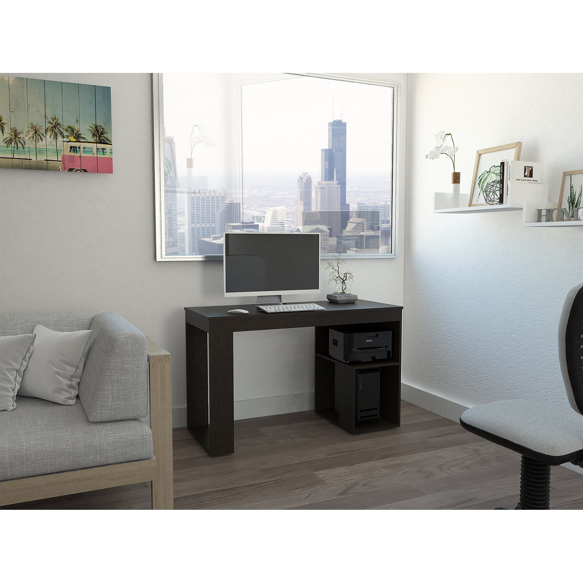ESCRITORIO ASTANA WENGUE 73,5X120X50 CM - 9