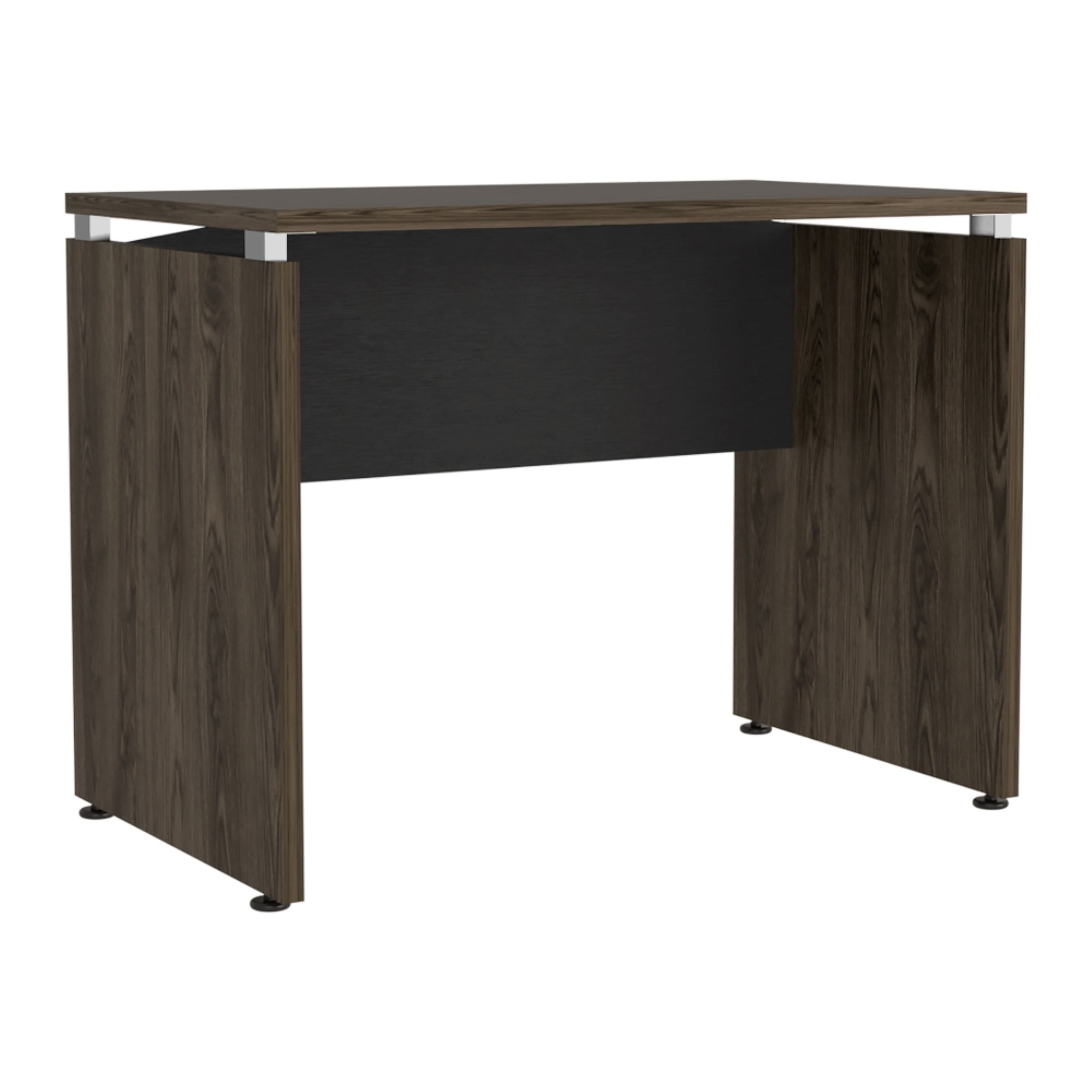 ESCRITORIO M-100 HOME OFFICE NEGRO Y COÑAC 75X100X60 CM - 5