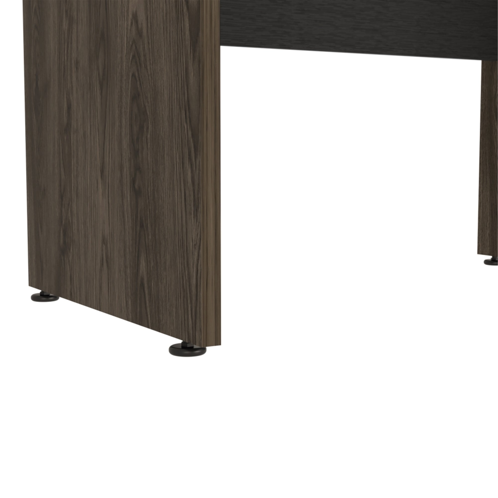ESCRITORIO M-100 HOME OFFICE NEGRO Y COÑAC 75X100X60 CM - 8