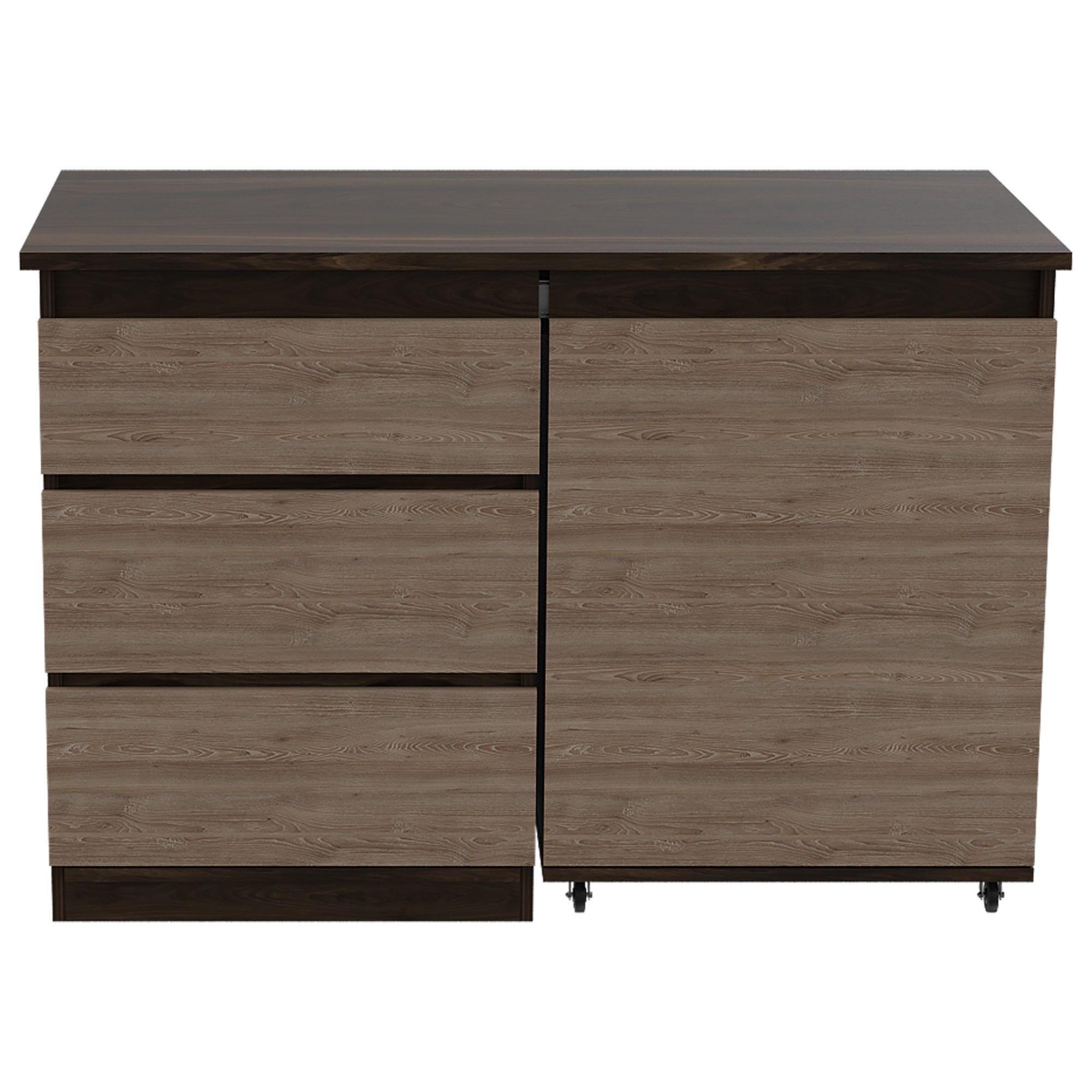 ESCRITORIO EXTENSIBLE 3 CAJONES 1 PUERTA OFFICE CAFE Y MIEL - 7
