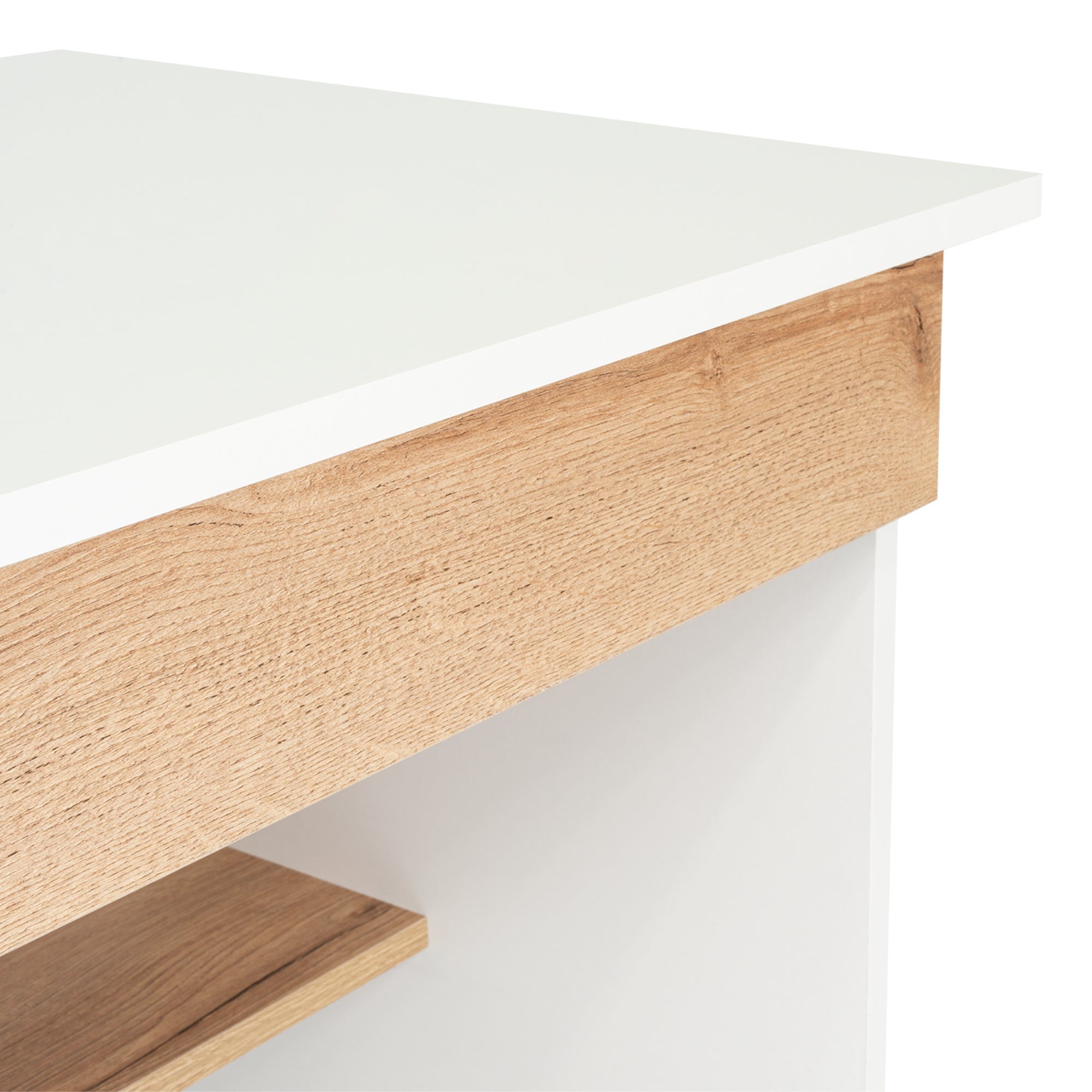 ESCRITORIO RECTO 1 CAJON OHIO BLANCO Y DUNA 73X80X49,8 CM - 8