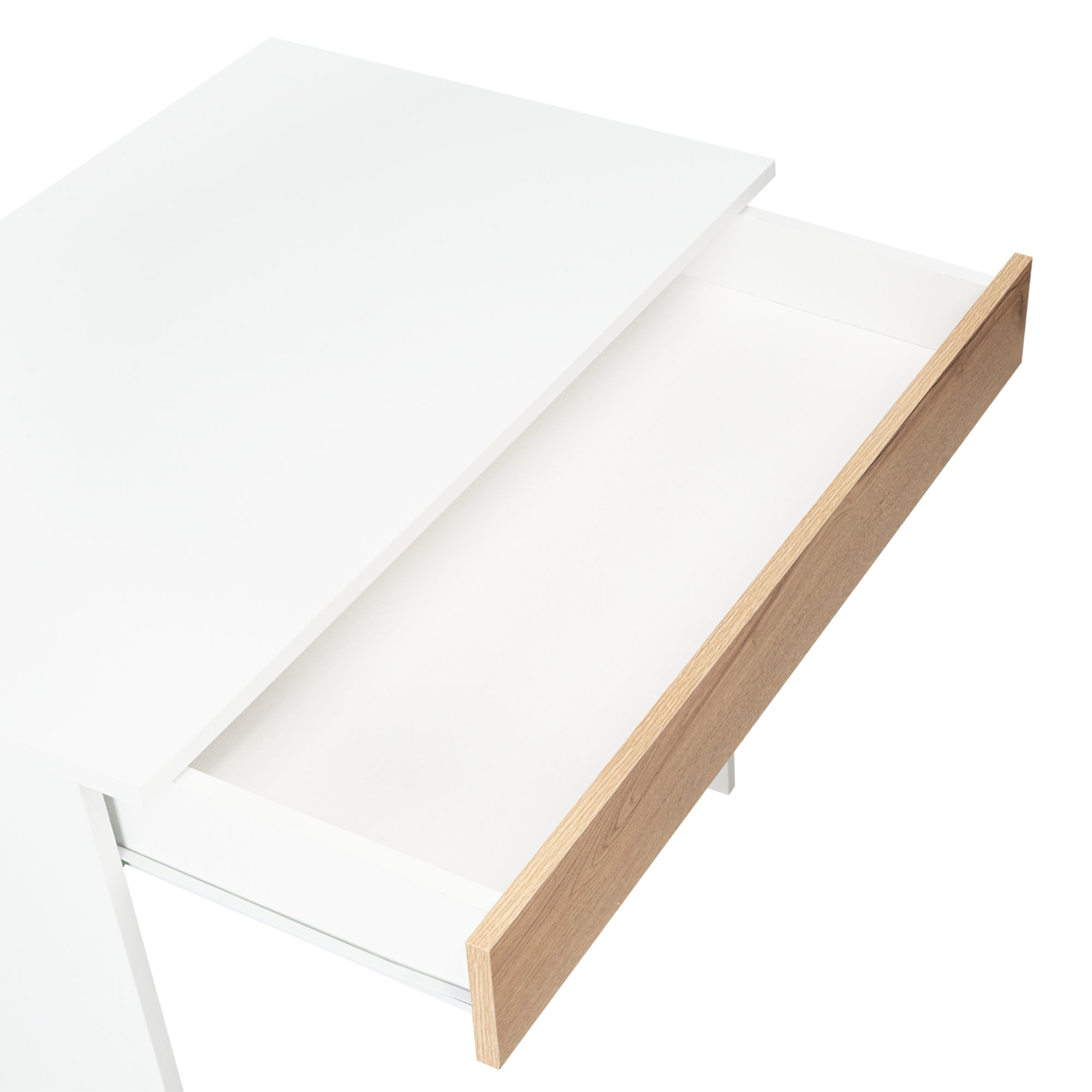 ESCRITORIO RECTO 1 CAJON OHIO BLANCO Y DUNA 73X80X49,8 CM - 10