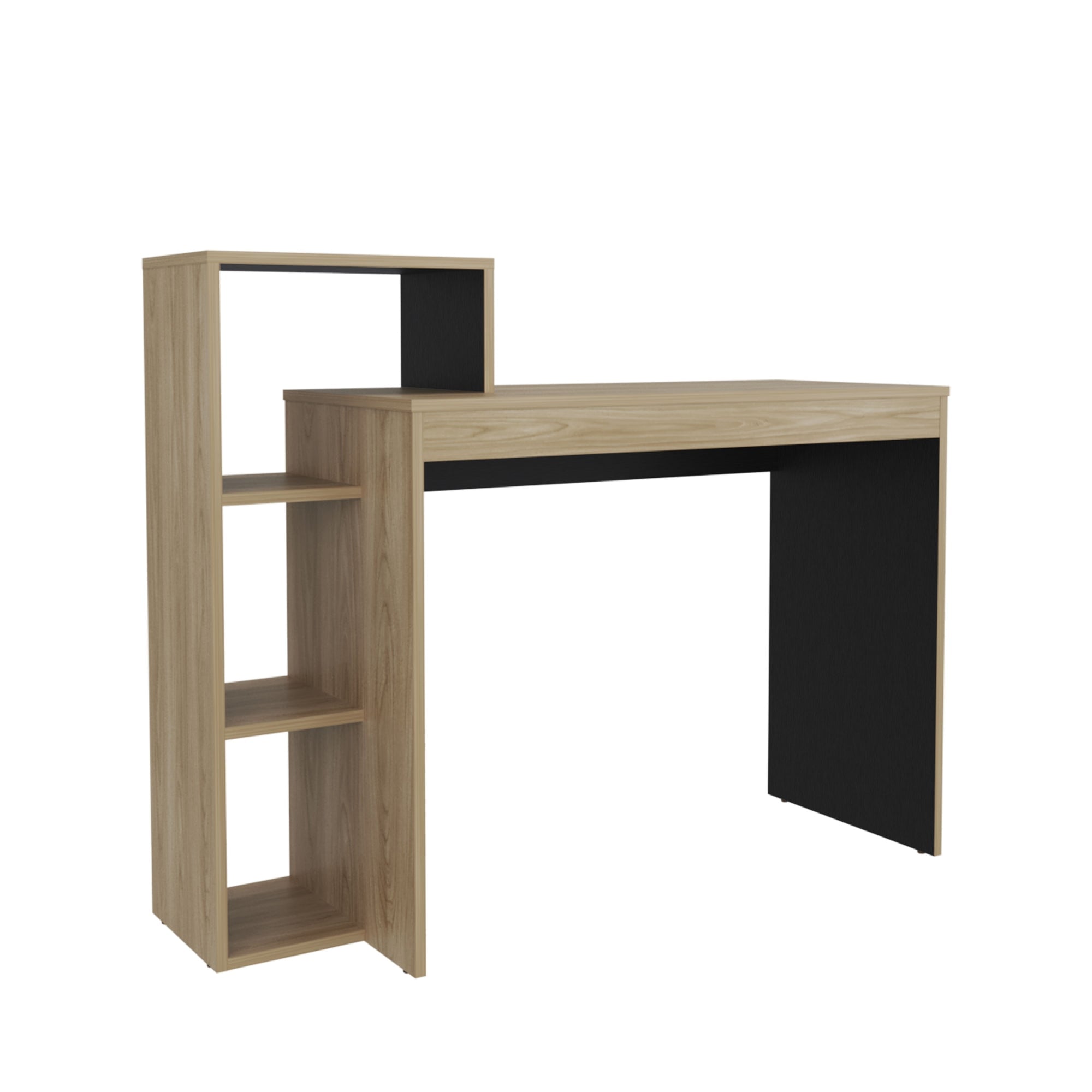 ESCRITORIO BIBLIOTECA BRITT FRESNO Y WENGUE 90X110X40 CM - 3