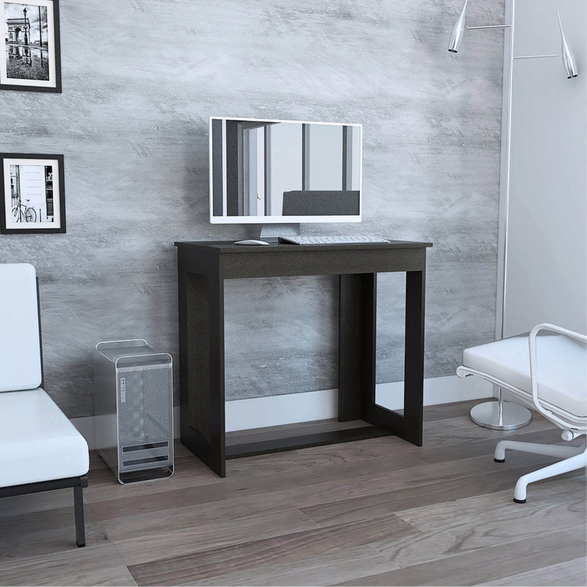 ESCRITORIO OFFICE W-80 WENGUE 74,5X80,1X47,1 CM - 7