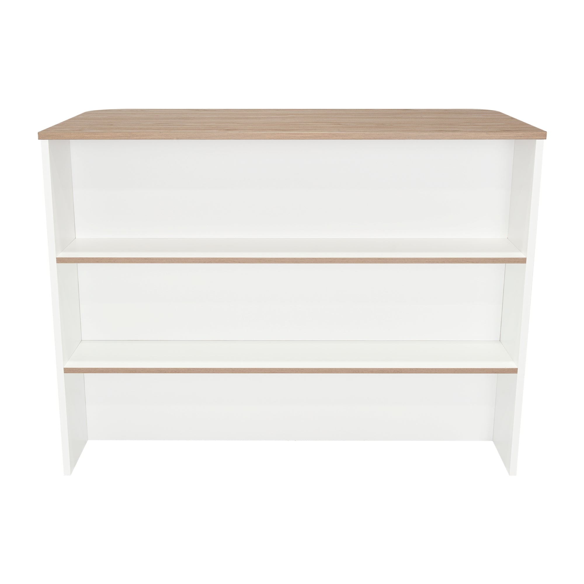 ISLA DE COCINA FENDI BLANCO Y CASTAÑO 90X120X60 CM - 6