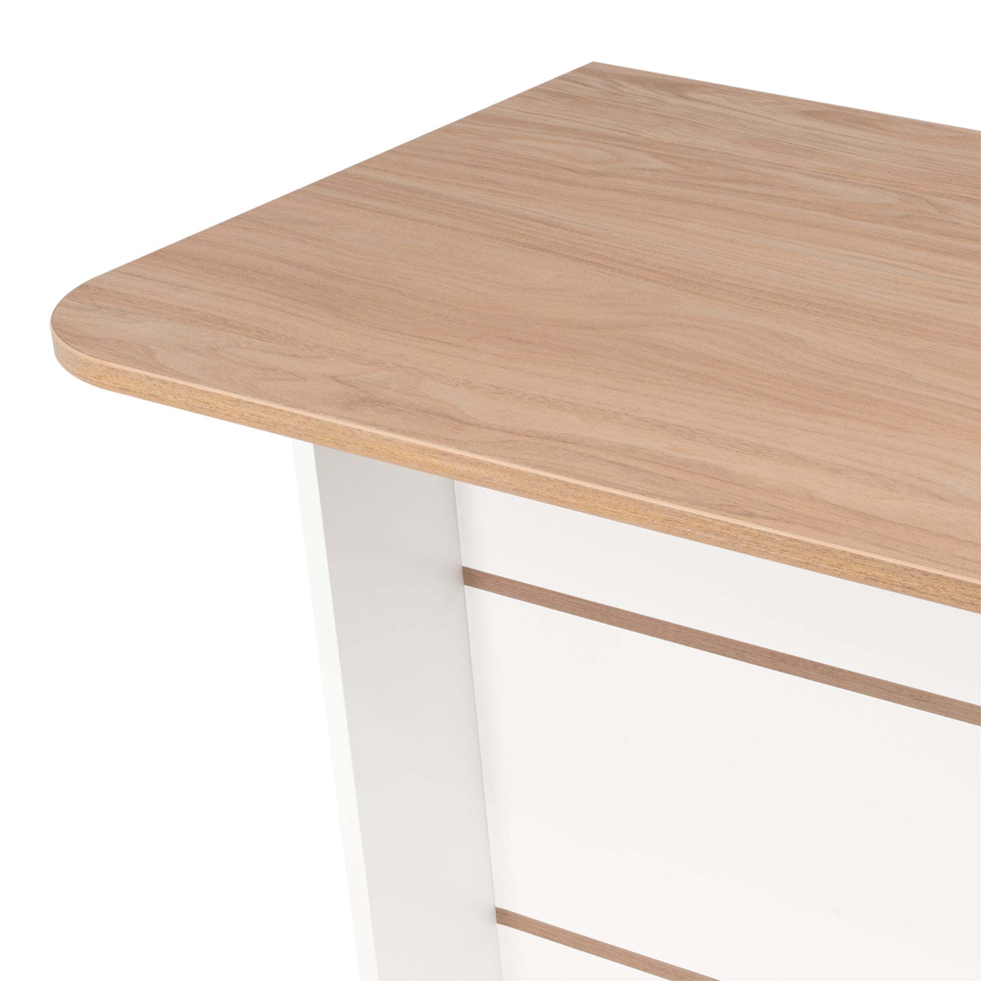 ISLA DE COCINA FENDI BLANCO Y CASTAÑO 90X120X60 CM - 7