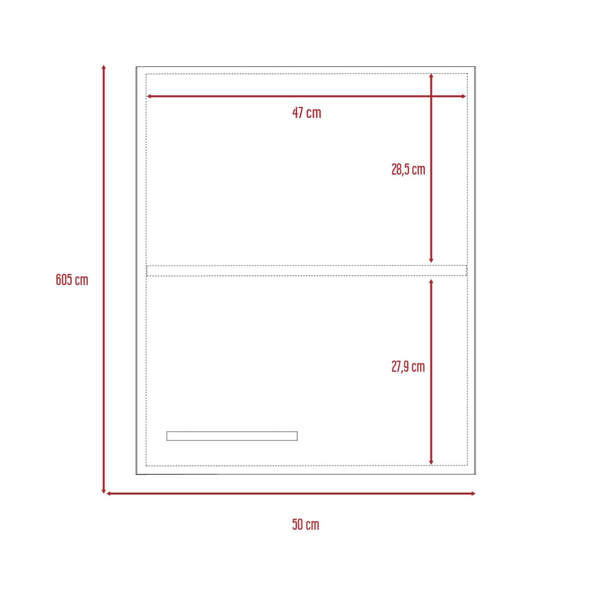 MUEBLE DE COCINA AEREO 1 PUERTA MANCHESTER BLANCO 60X50X33,5 CM - 8