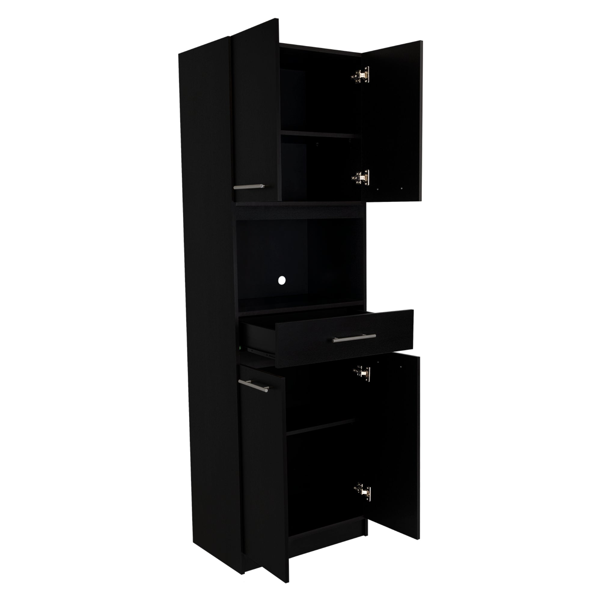MUEBLE PARA MICROONDAS MANCHESTER 4 PUERTAS WENGUE - 9