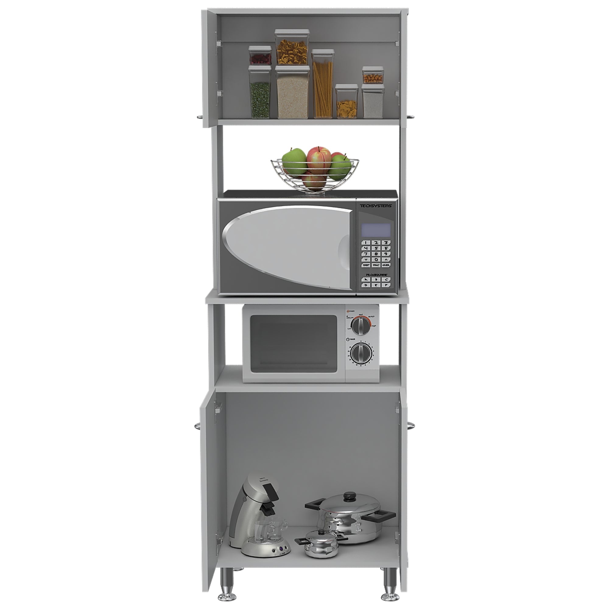 MUEBLE PARA MICROONDAS KITCHEN-54 BLANCO 160X54X35 CM - 2