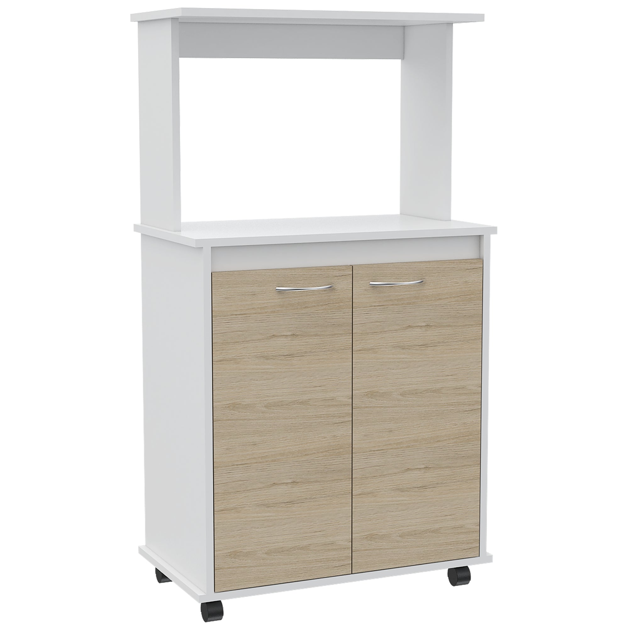 MUEBLE PARA MICROONDAS KITCHEN BLANCO Y ROVERE 113,5X63X36 CM - 3