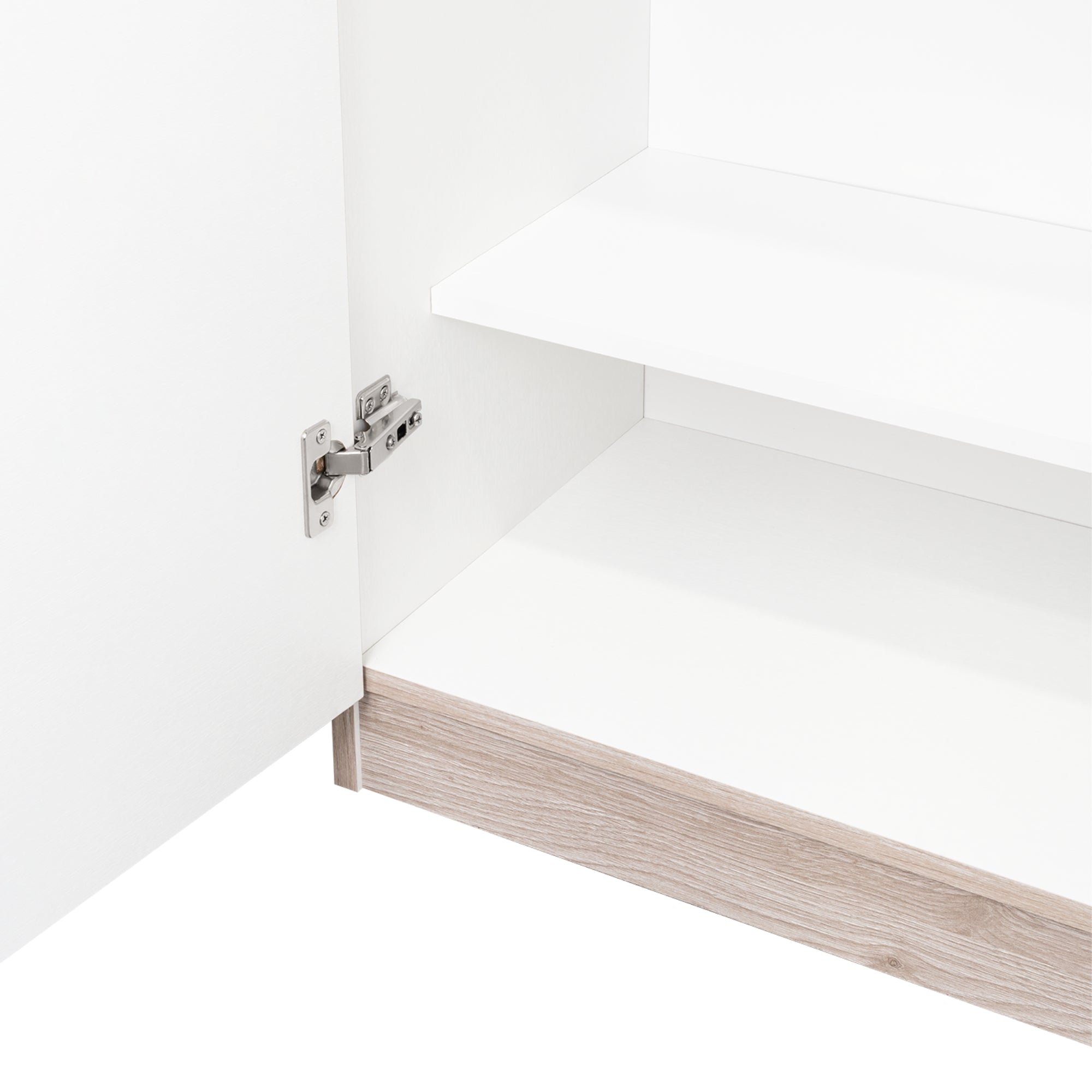 DESPENSA DE COCINA VARESE 2 PUERTAS CENIZA Y BLANCO - 9