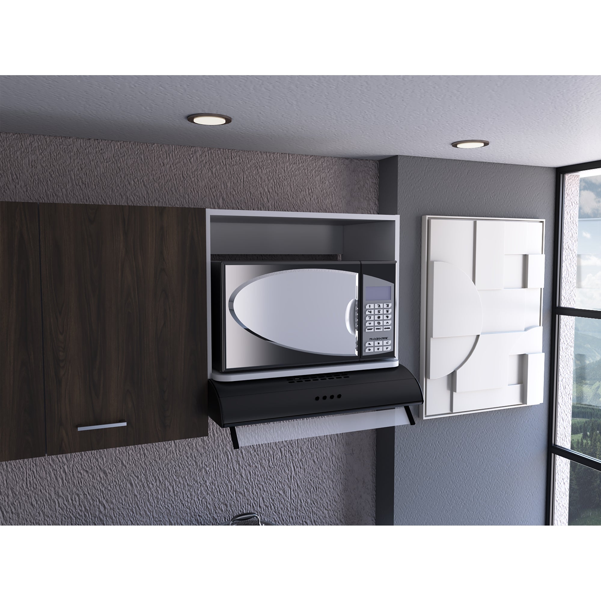 MUEBLE PARA MICROONDAS ECO 60X45X40 CM BLANCO - 5
