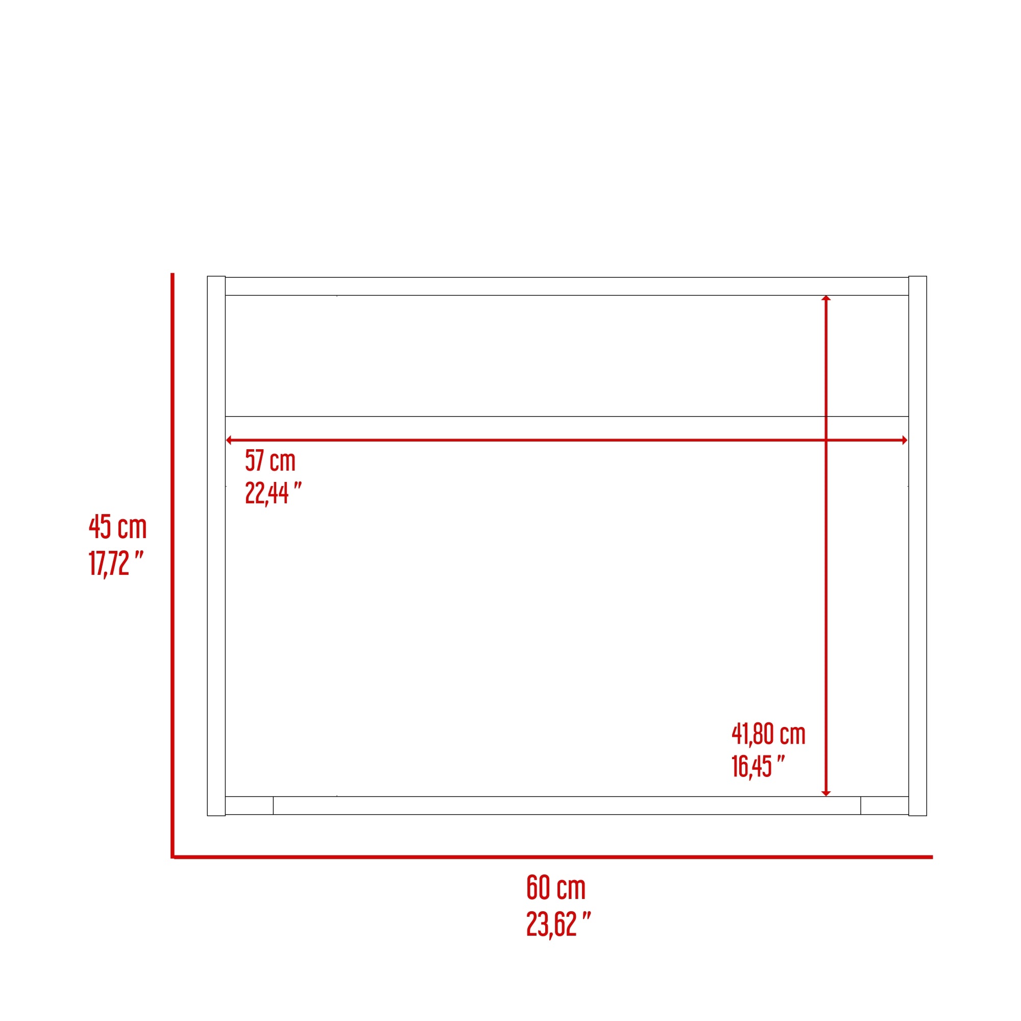 MUEBLE PARA MICROONDAS ECO 60X45X40 CM BLANCO - 7