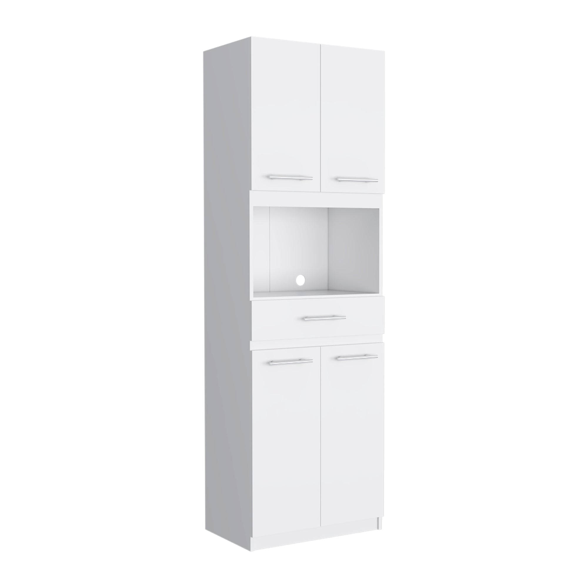 MUEBLE PARA MICROONDAS MANCHESTER 4 PUERTAS BLANCO - 6