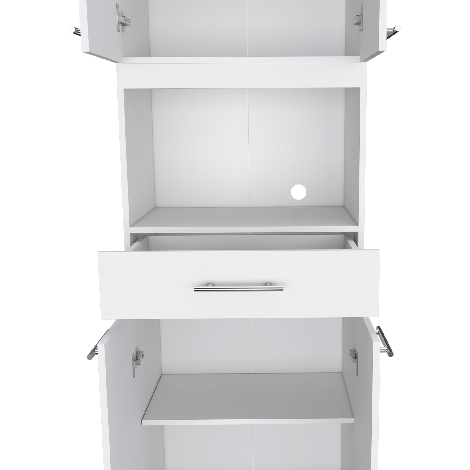 MUEBLE PARA MICROONDAS MANCHESTER 4 PUERTAS BLANCO - 8