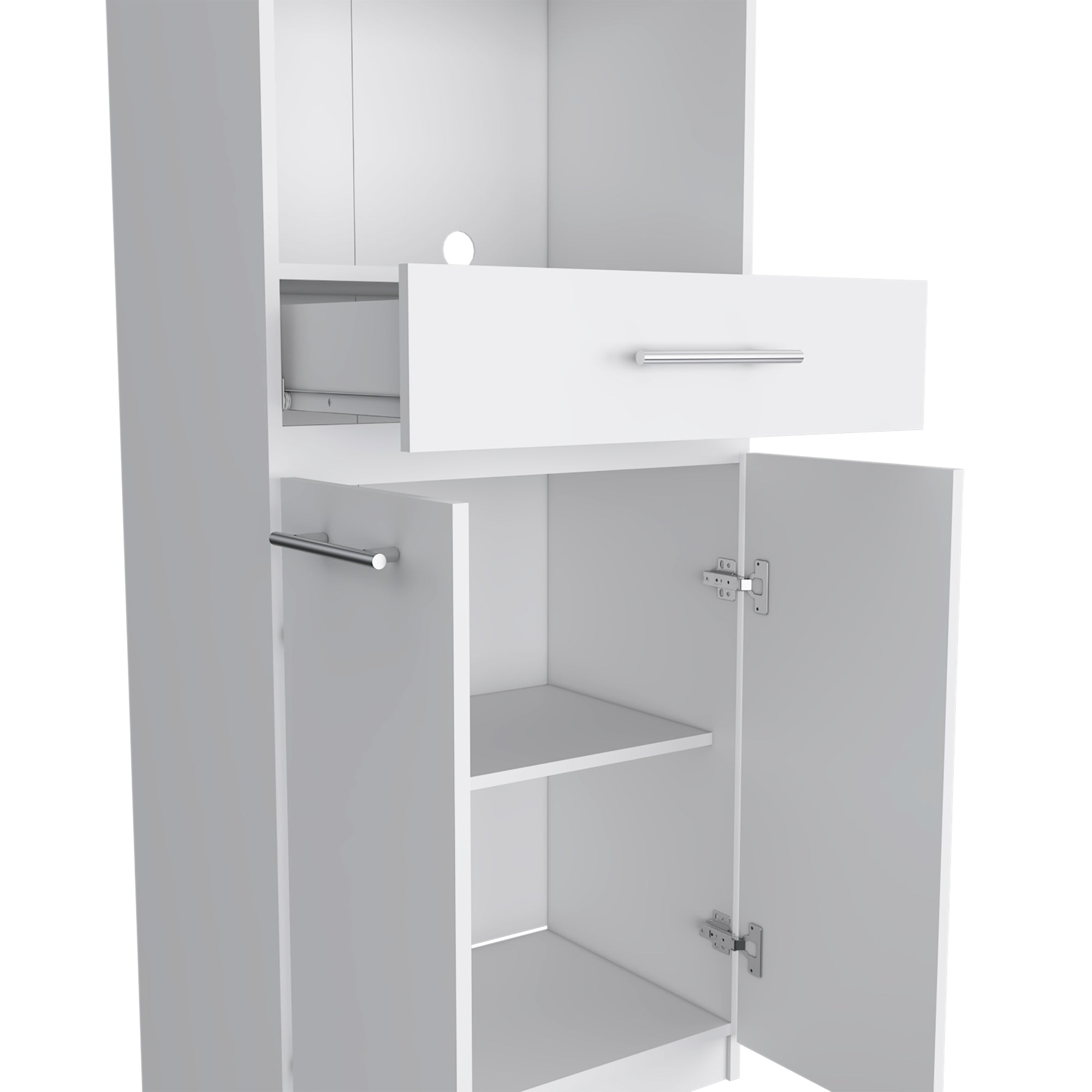 MUEBLE PARA MICROONDAS MANCHESTER 4 PUERTAS BLANCO - 9
