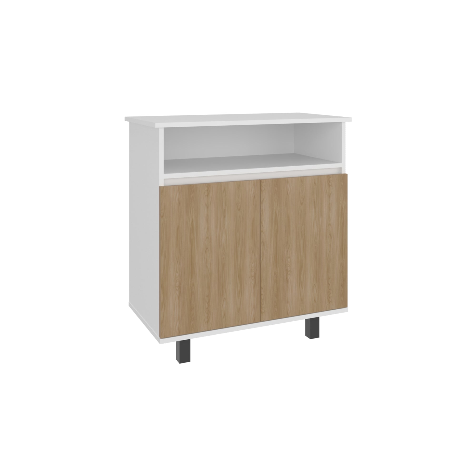 ESTACION DE CAFE C-80 2 PUERTAS 80X73X40,3 CM BLANCO Y FRESNO - 3