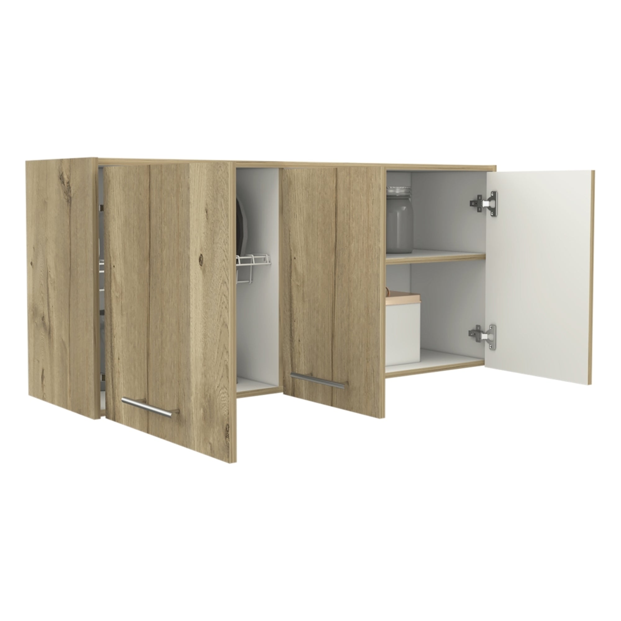 MUEBLE DE COCINA AEREO 120 CM ORION BLANCO Y DUNA - 1