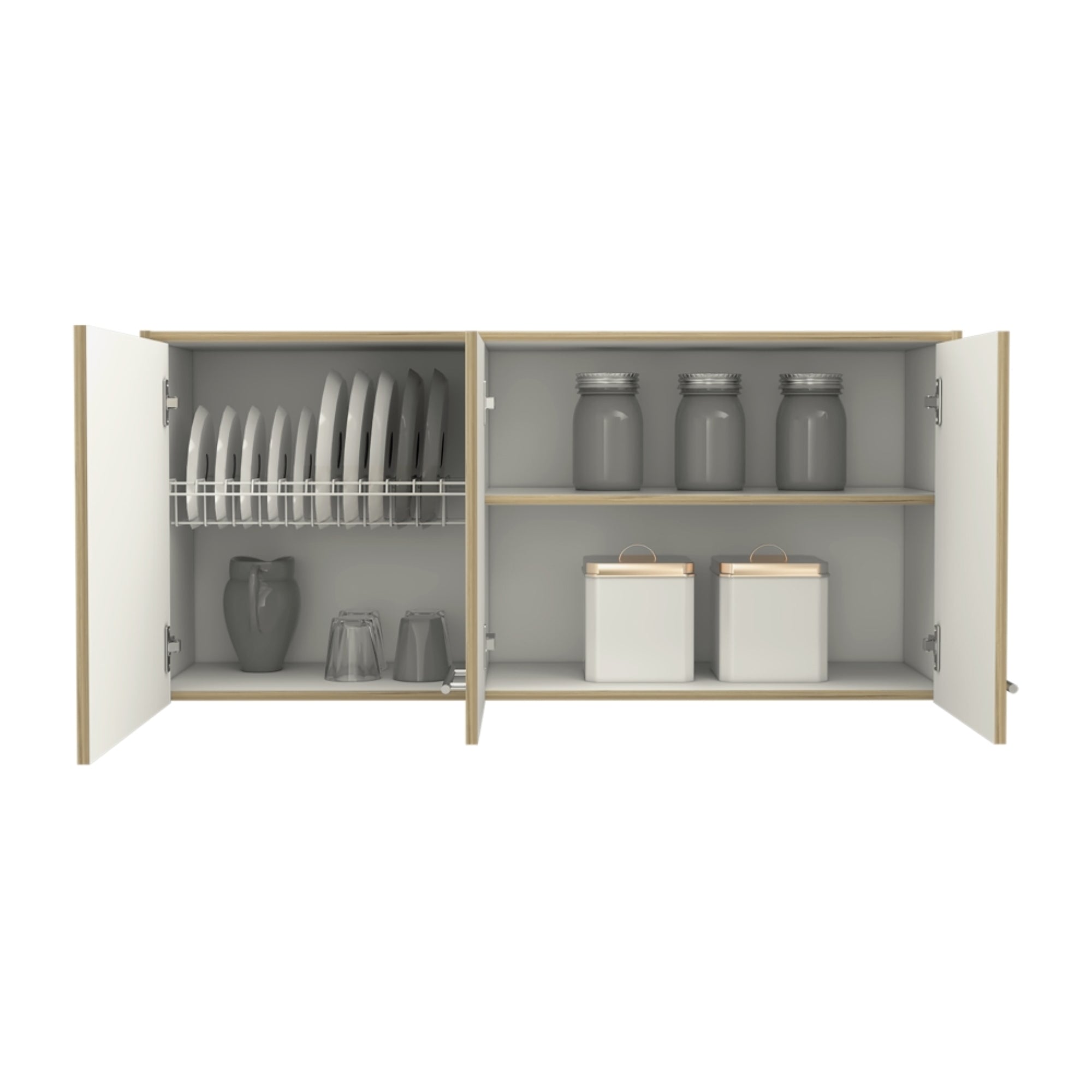 MUEBLE DE COCINA AEREO 120 CM ORION BLANCO Y DUNA - 4